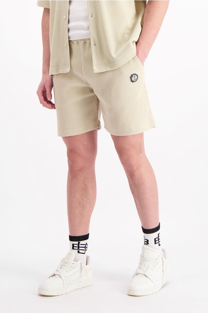 MONOGRAM WAFFLE SHORTS 1 125 5 20 BEIGE